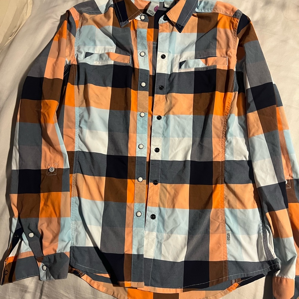 Stio sidley shirt with pearl snaps